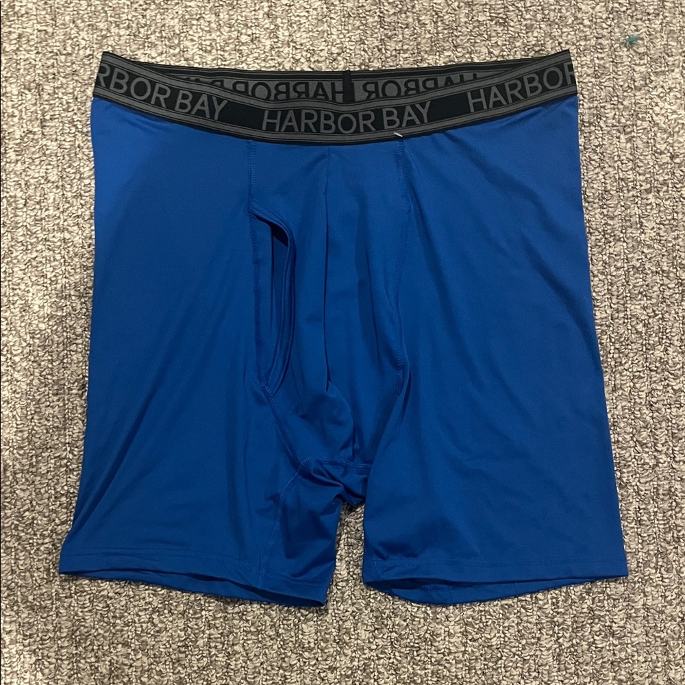 Harbor Bay Men's Vibrant Blue Boxer Briefs